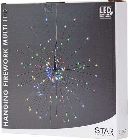 Firework hengende dekorasjonsbelysning 26 cm - svart - Interiør - Dekorasjon & innredningsdetaljer - Julepynt & juledekorasjon