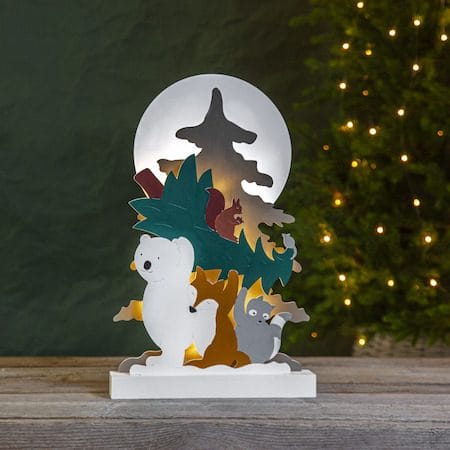 Forest Friends innendørs dekorasjonsbelysning 28 cm - flerfarget - Interiør - Dekorasjon & innredningsdetaljer - Julepynt & juledekorasjon