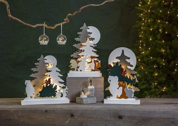 Forest Friends innendørs dekorasjonsbelysning 28 cm - flerfarget - Interiør - Dekorasjon & innredningsdetaljer - Julepynt & juledekorasjon