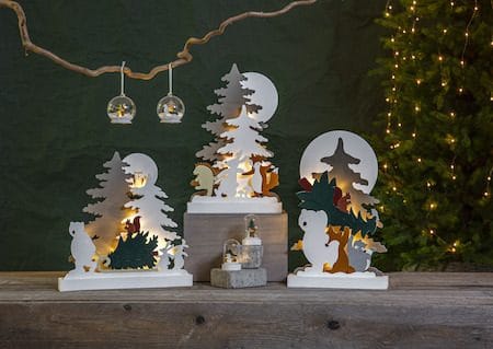Forest Friends innendørs dekorasjonsbelysning 28 cm - flerfarget - Interiør - Dekorasjon & innredningsdetaljer - Julepynt & juledekorasjon
