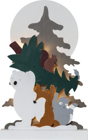 Forest Friends innendørs dekorasjonsbelysning 28 cm - flerfarget - Interiør - Dekorasjon & innredningsdetaljer - Julepynt & juledekorasjon