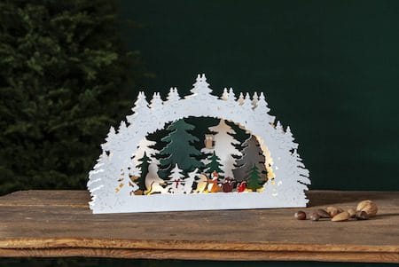 Forest Friends lysestake 45 cm - flerfarget - Interiør - Dekorasjon & innredningsdetaljer - Julepynt & juledekorasjon