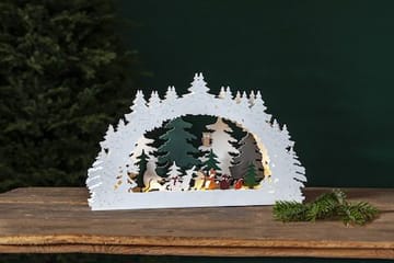 Forest Friends lysestake 45 cm - flerfarget - Interiør - Dekorasjon & innredningsdetaljer - Julepynt & juledekorasjon