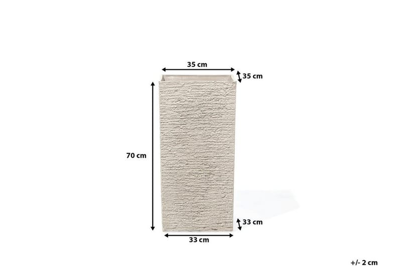 Gaza Krukke 35 cm - Beige - Interiør - Dekorasjon & innredningsdetaljer - Krukker - Utepotter