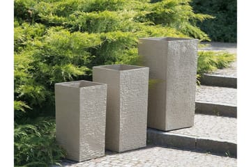 Gaza Krukke 40 cm - Beige - Interiør - Dekorasjon & innredningsdetaljer - Krukker - Utepotter