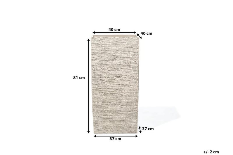 Gaza Krukke 40 cm - Beige - Interiør - Dekorasjon & innredningsdetaljer - Krukker - Utepotter