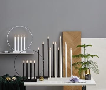 Glory lysestake 42 cm - hvit/messingfarget - Interiør - Dekorasjon & innredningsdetaljer - Julepynt & juledekorasjon