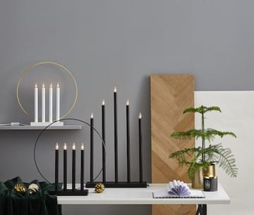 Glory lysestake 42 cm - hvit/messingfarget - Interiør - Dekorasjon & innredningsdetaljer - Julepynt & juledekorasjon