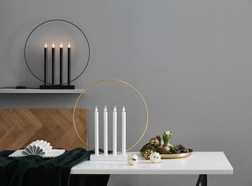 Glory lysestake 42 cm - hvit/messingfarget - Interiør - Dekorasjon & innredningsdetaljer - Julepynt & juledekorasjon