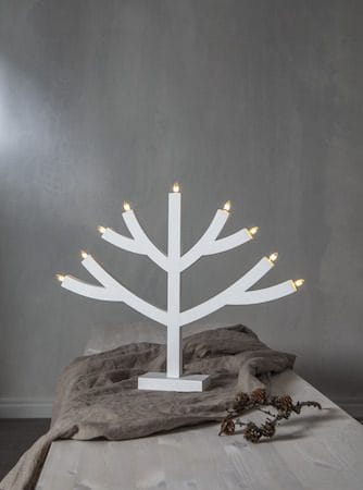 Grene lysestake 64 cm - hvit - Interiør - Dekorasjon & innredningsdetaljer - Julepynt & juledekorasjon