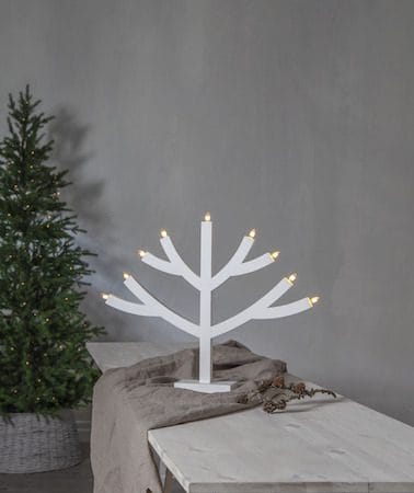 Grene lysestake 64 cm - hvit - Interiør - Dekorasjon & innredningsdetaljer - Julepynt & juledekorasjon