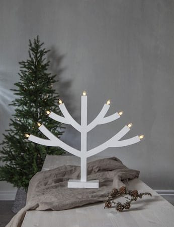 Grene lysestake 64 cm - hvit - Interiør - Dekorasjon & innredningsdetaljer - Julepynt & juledekorasjon