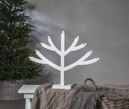 Grene lysestake 64 cm - hvit - Interiør - Dekorasjon & innredningsdetaljer - Julepynt & juledekorasjon