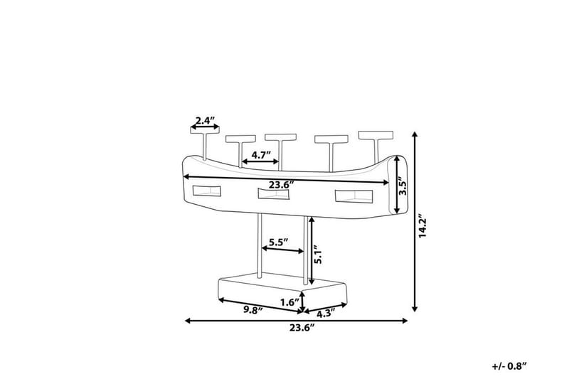 Guatemala Lysestake 36 cm - Tre / Natur - Interiør - Dekorasjon & innredningsdetaljer