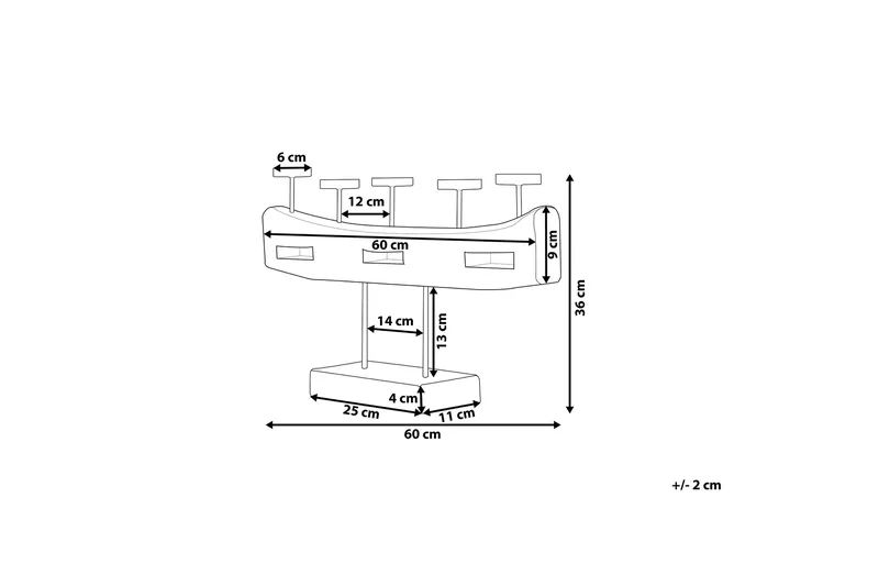 Guatemala Lysestake 36 cm - Tre / Natur - Interiør - Dekorasjon & innredningsdetaljer