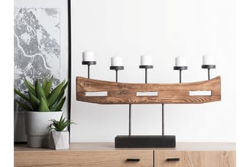 Guatemala Lysestake 36 cm - Tre / Natur - Interiør - Dekorasjon & innredningsdetaljer