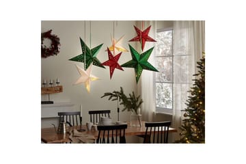Hängande dekorationer Beliani Motti set om 2 Grön, 45x18x45 cm Green 60x18x60 cm - Interiør - Dekorasjon & innredningsdetaljer - Julepynt & juledekorasjon