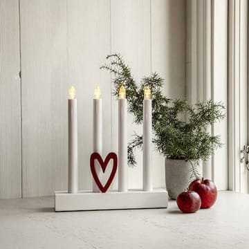 Hilma Lysestake 22 cm - hvit - Interiør - Dekorasjon & innredningsdetaljer - Julepynt & juledekorasjon