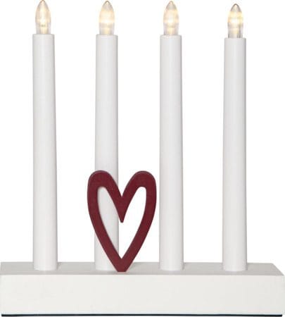 Hilma Lysestake 22 cm - hvit - Interiør - Dekorasjon & innredningsdetaljer - Julepynt & juledekorasjon
