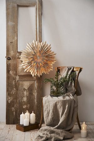 Ice papirstjerne 50 cm - beige - Interiør - Dekorasjon & innredningsdetaljer - Julepynt & juledekorasjon