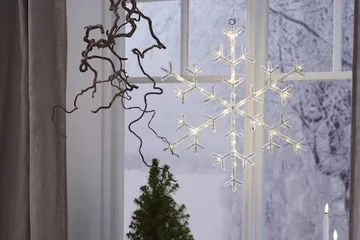 Icy snøfnugg 40 cm - transparent - Interiør - Dekorasjon & innredningsdetaljer - Julepynt & juledekorasjon