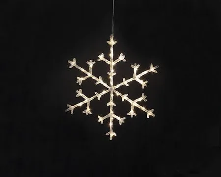 Icy snøfnugg 40 cm - transparent - Interiør - Dekorasjon & innredningsdetaljer - Julepynt & juledekorasjon