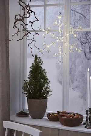 Icy snøfnugg 40 cm - transparent - Interiør - Dekorasjon & innredningsdetaljer - Julepynt & juledekorasjon
