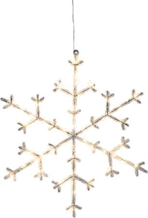 Icy snøfnugg 40 cm - transparent - Interiør - Dekorasjon & innredningsdetaljer - Julepynt & juledekorasjon