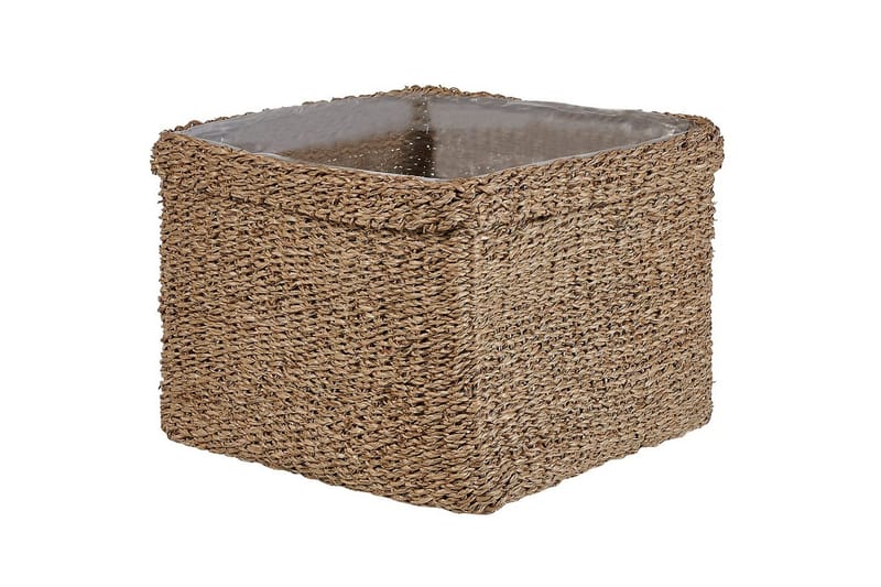 Inomhuskruka Beliani Rivuline set om 3 Nature||Beige - Interiør - Dekorasjon & innredningsdetaljer - Krukker