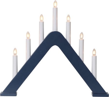 Jarve lysestake 41 cm - blå - Interiør - Dekorasjon & innredningsdetaljer - Julepynt & juledekorasjon