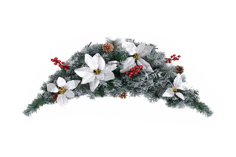 Julebue med LED-lys grønn 90 cm PVC - Festdekorasjon - Nyttårsdekorasjon - Dekorasjon & innredningsdetaljer - Girlander