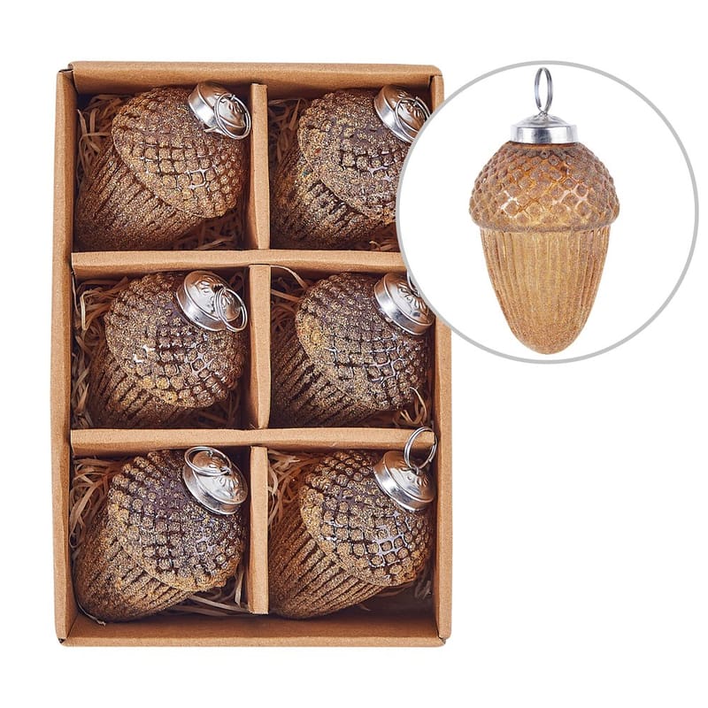 Julekule Ambre Sett med 6