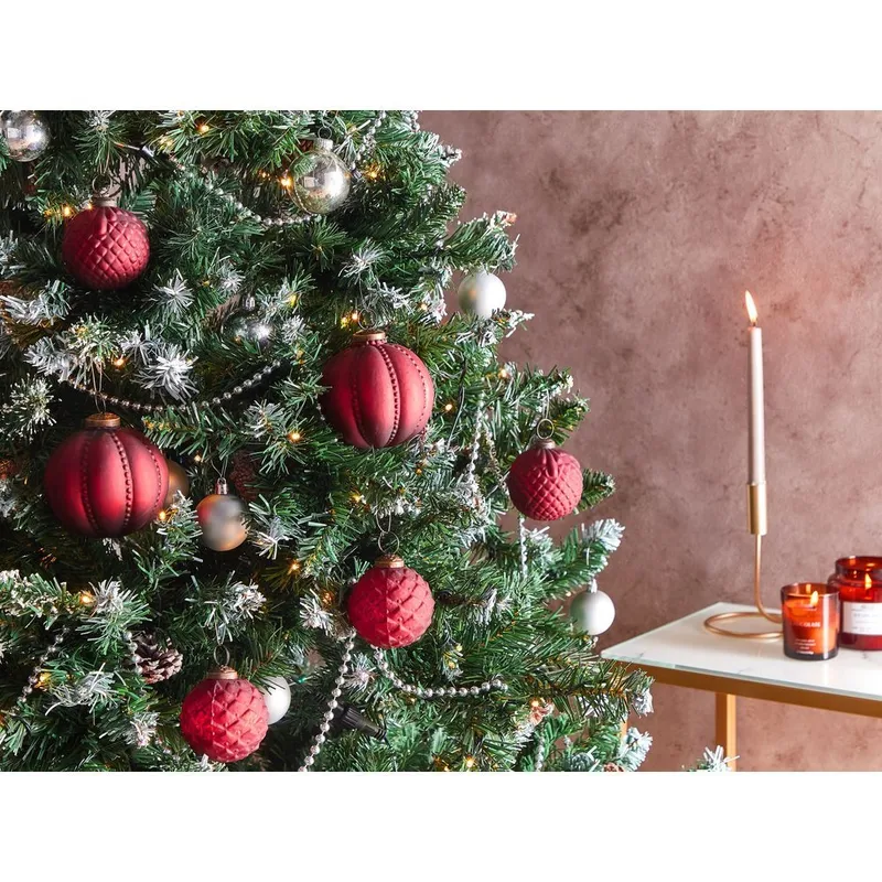 Julekule Argentin Sett med 6 - Rød - Interiør - Dekorasjon & innredningsdetaljer - Julepynt & juledekorasjon - Juletrepynt