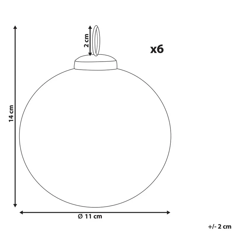 Julekule Astral Sett med 6 - Interiør - Dekorasjon & innredningsdetaljer - Julepynt & juledekorasjon - Juletrepynt