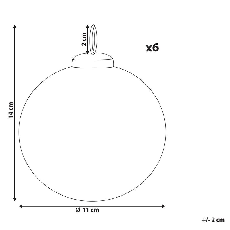 Julekule Astral Sett med 6 - Interiør - Dekorasjon & innredningsdetaljer - Julepynt & juledekorasjon