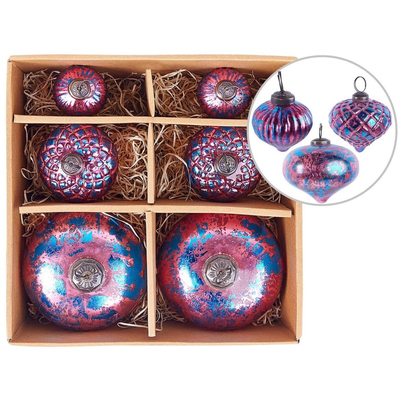 Julekule Astrale Sett med 6