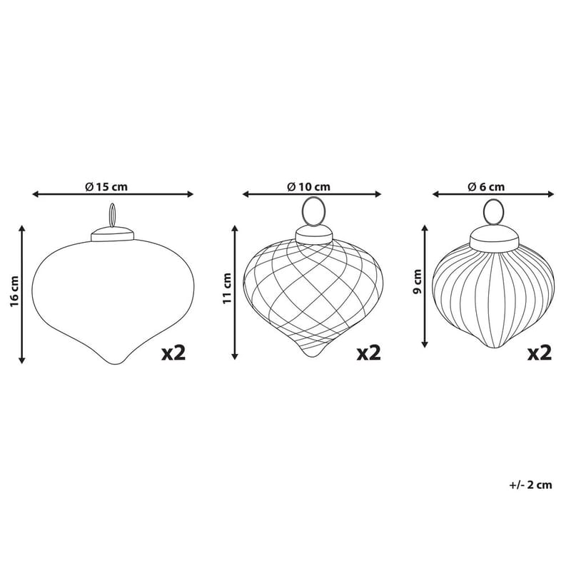 Julekule Astrale Sett med 6 - Interiør - Dekorasjon & innredningsdetaljer - Julepynt & juledekorasjon