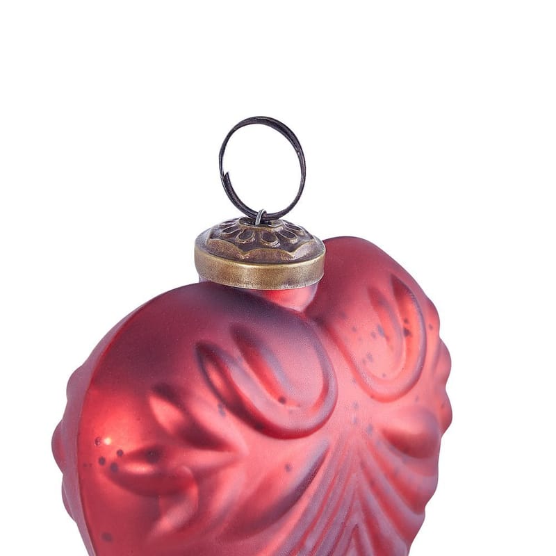 Julekule Feriable Set med 4 - Rød, Gull - Interiør - Dekorasjon & innredningsdetaljer - Julepynt & juledekorasjon - Juletrepynt