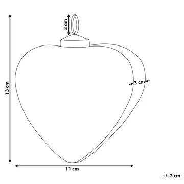 Julekule Feriable Set med 4 - Rød, Gull - Interiør - Dekorasjon & innredningsdetaljer - Julepynt & juledekorasjon - Juletrepynt