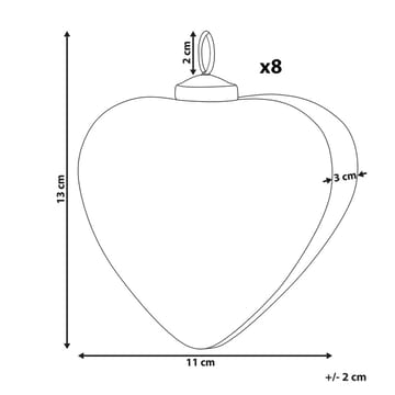 Julekule Feriable Set med 8 - Grå, Gull, Sølv - Interiør - Dekorasjon & innredningsdetaljer - Julepynt & juledekorasjon