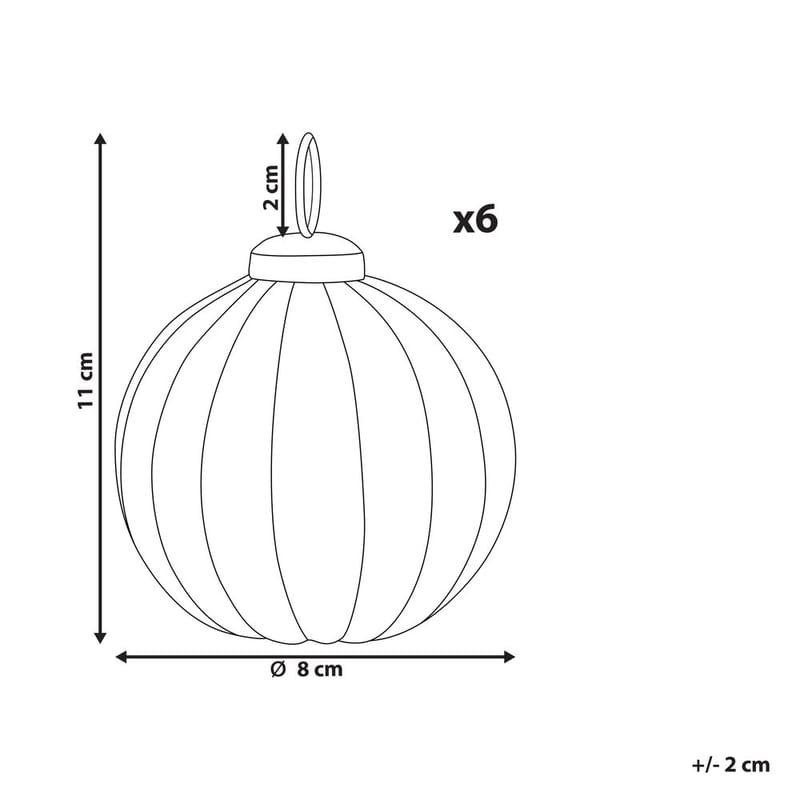 Julekule Ivoire Sett med 6 - Interiør - Dekorasjon & innredningsdetaljer - Julepynt & juledekorasjon - Juletrepynt