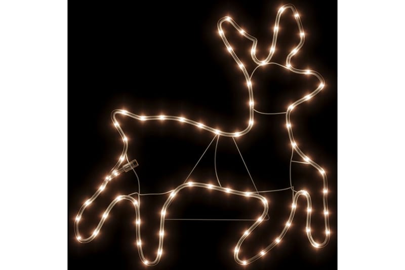beBasic Julereinsdyrfigur med 72 lysdioder varmhvit - Julepynt & juledekorasjon - Jul lys