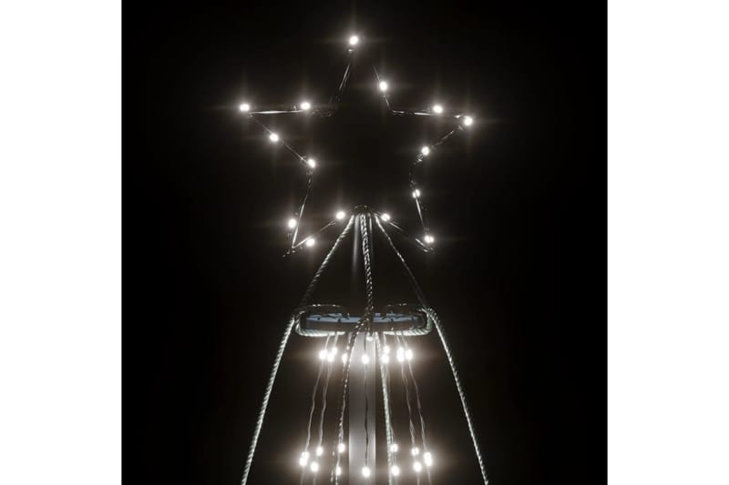 beBasic Juletre kjegleformet kaldhvit 1134 lysdioder 230x800 cm - Plastjuletre