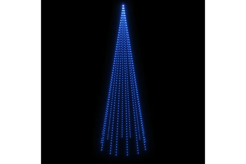 beBasic Juletre på flaggstang 732 LED blå 500 cm - Plastjuletre