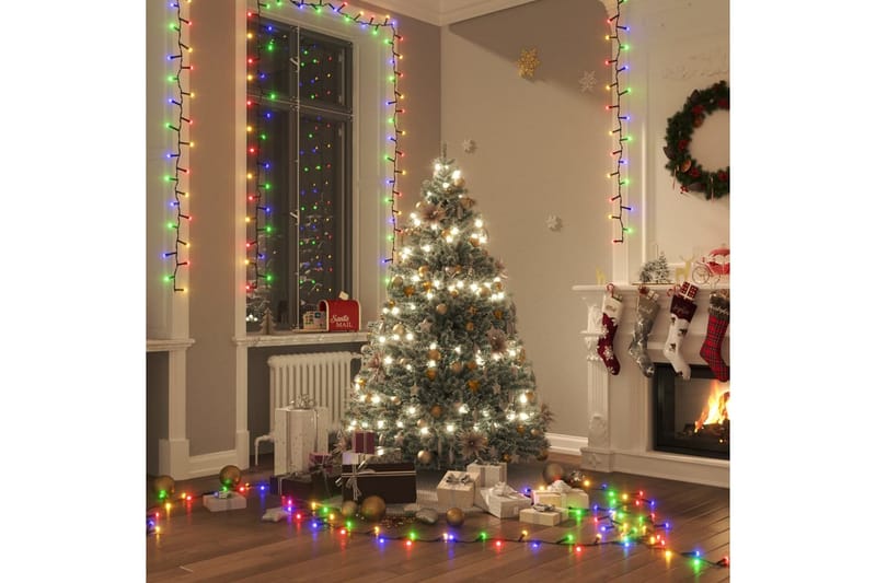 beBasic LED-strenglys med 1000 lysdioder flerfarget 10 m PVC - Julepynt & juledekorasjon - Jul lys