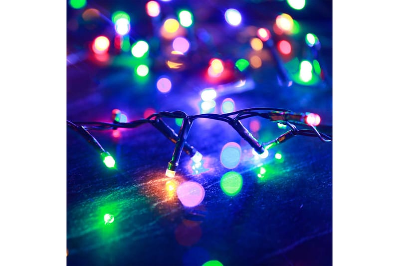beBasic LED-strenglys med 1000 lysdioder flerfarget 10 m PVC - Julepynt & juledekorasjon - Jul lys