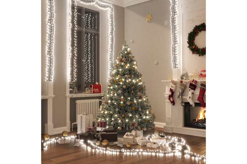 beBasic LED-strenglys med 1000 lysdioder kaldhvit 20 m PVC - Julepynt & juledekorasjon - Jul lys