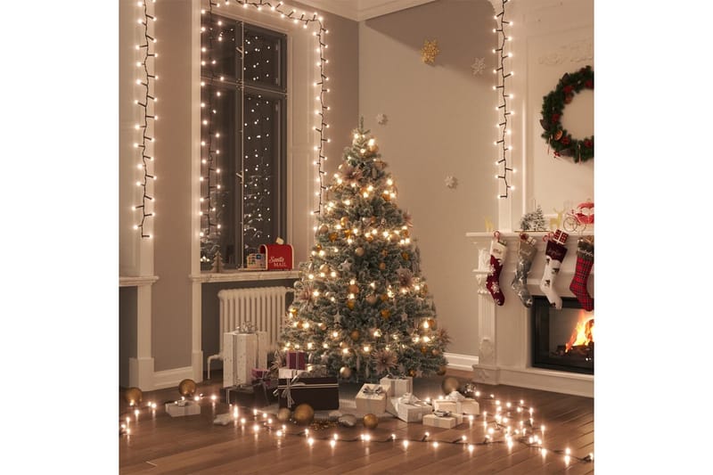 beBasic LED-strenglys med 1000 lysdioder varmhvit 30 m PVC - Julepynt & juledekorasjon - Jul lys