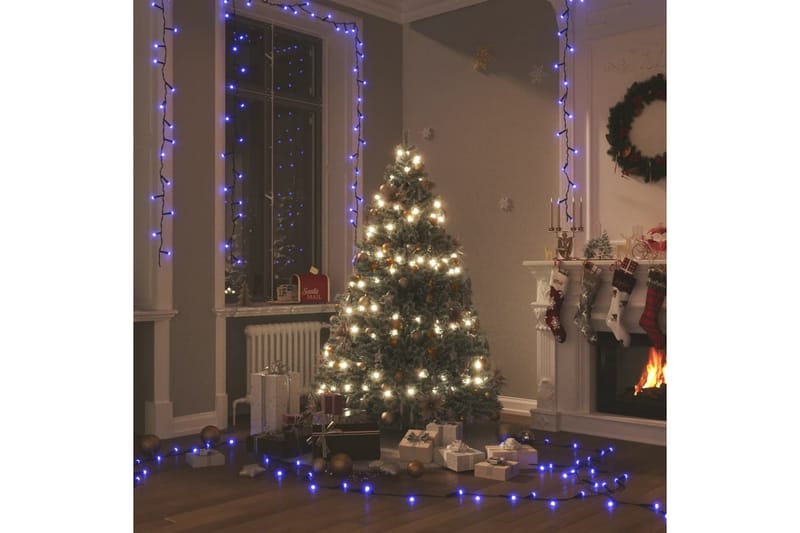 beBasic LED-strenglys med 150 lysdioder blå 15 m PVC - BlÃ¥ - Julepynt & juledekorasjon - Jul lys