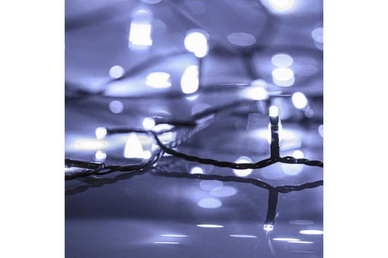 beBasic LED-strenglys med 150 lysdioder kaldhvit 15 m PVC - Hvit - Julepynt & juledekorasjon - Jul lys